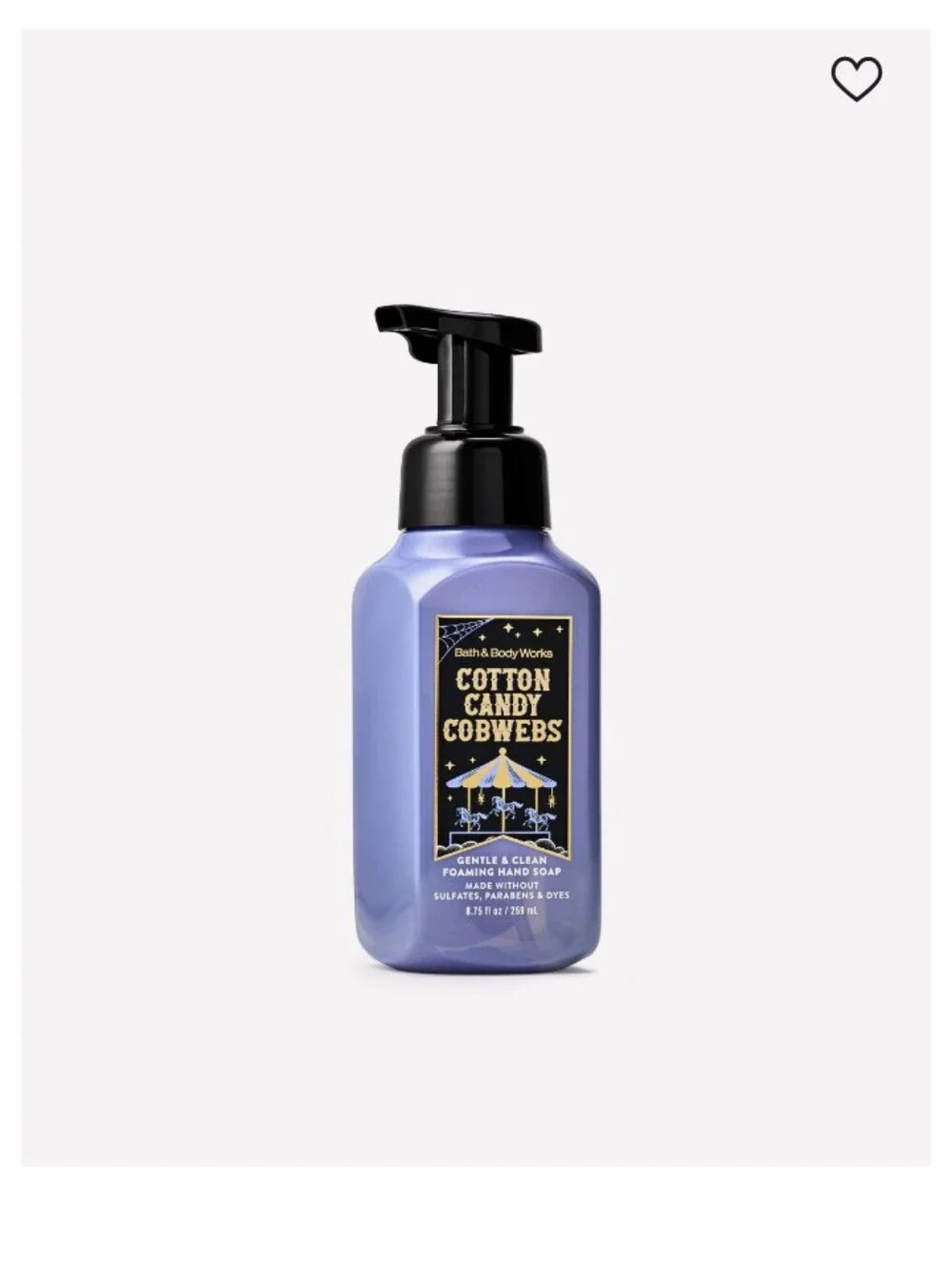 🕸️🕸️Bath & Body Works Cotton Candy Cobwebs Foaming Hand Soap 🕸️🕸️
